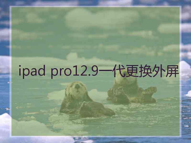 ipad pro12.9一代更换外屏