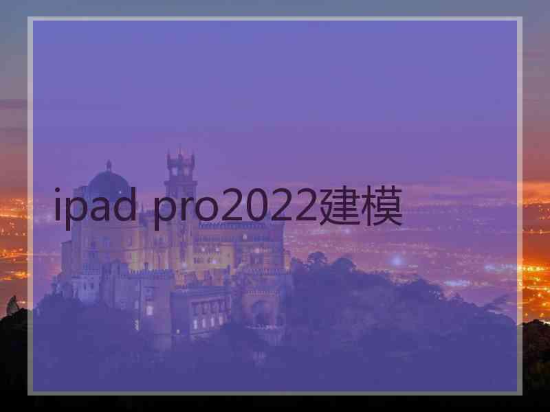 ipad pro2022建模