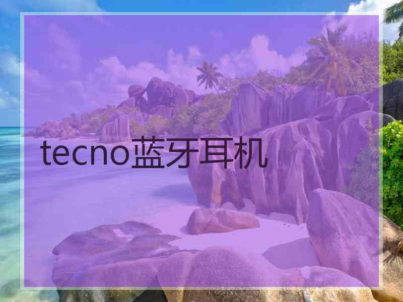 tecno蓝牙耳机