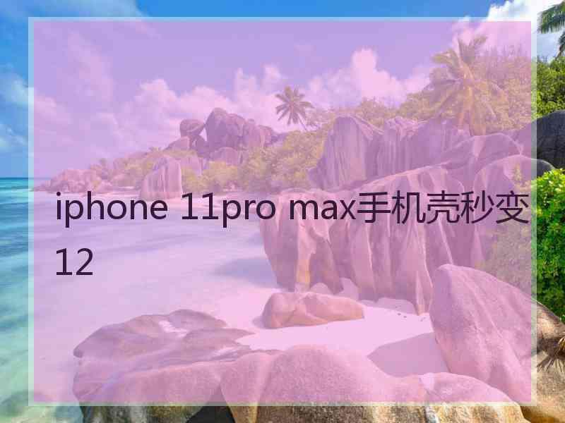 iphone 11pro max手机壳秒变12