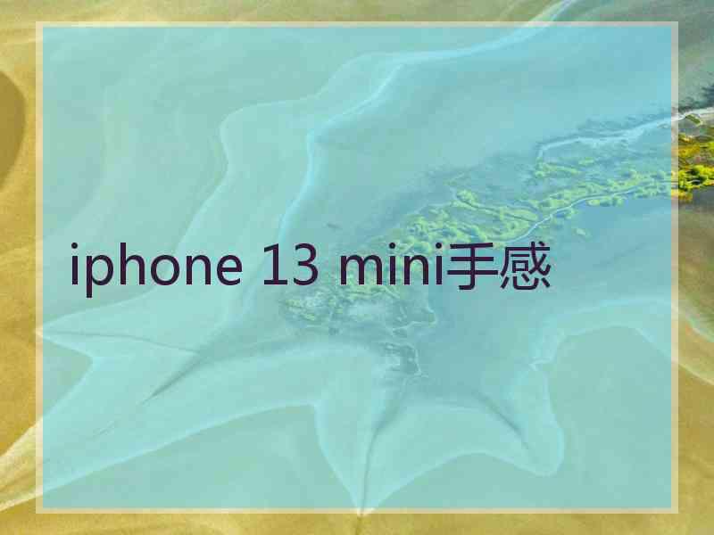 iphone 13 mini手感