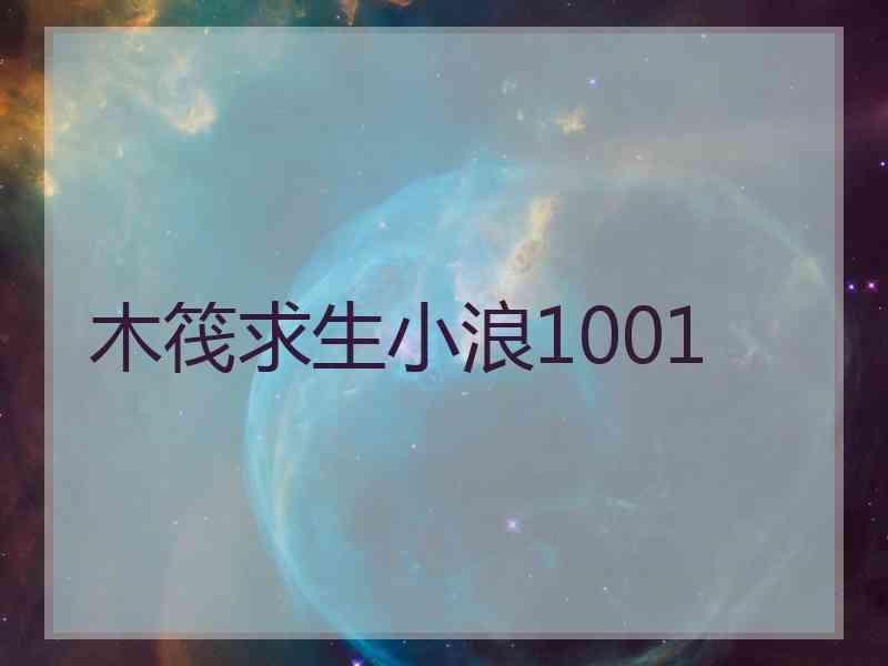 木筏求生小浪1001