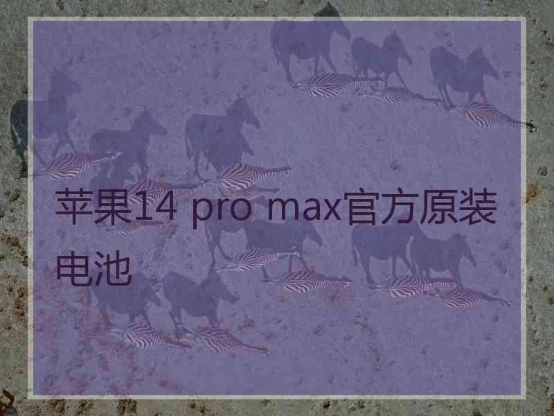 苹果14 pro max官方原装电池