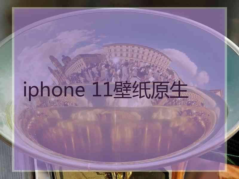 iphone 11壁纸原生