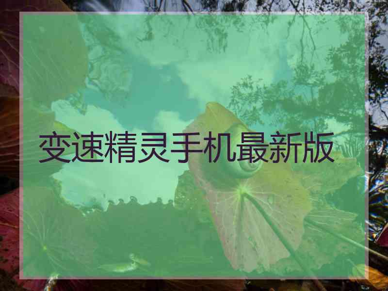 变速精灵手机最新版