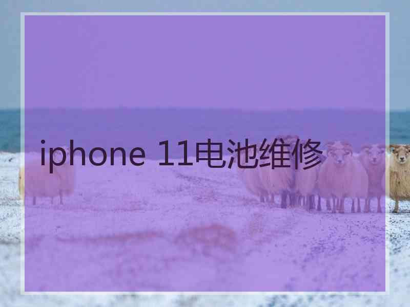 iphone 11电池维修