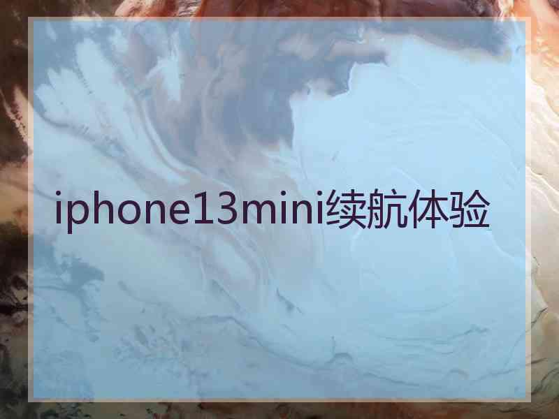 iphone13mini续航体验