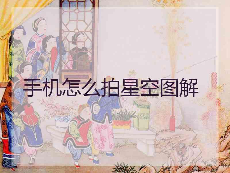 手机怎么拍星空图解