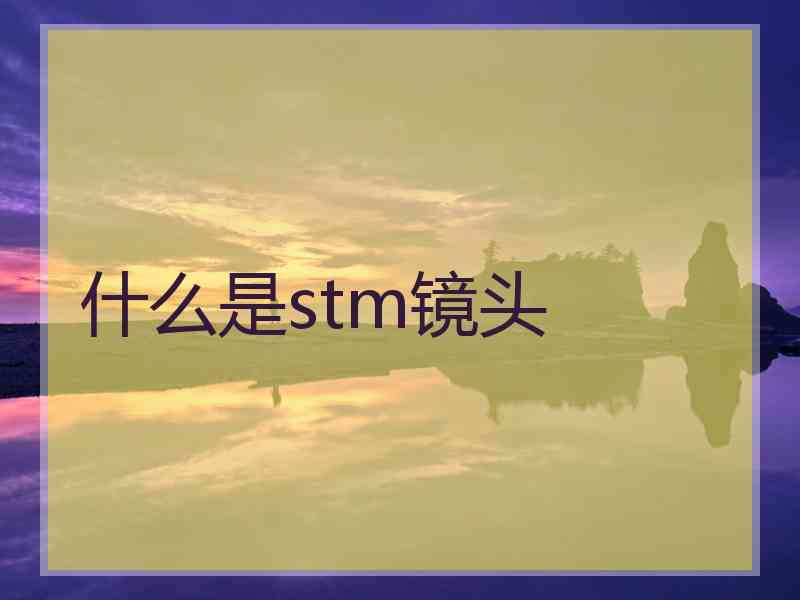 什么是stm镜头