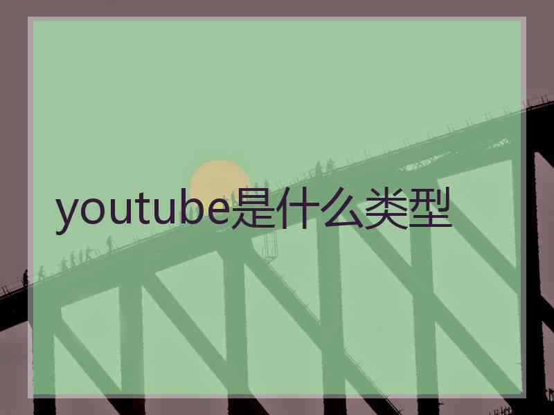 youtube是什么类型