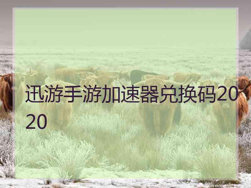 迅游手游加速器兑换码2020