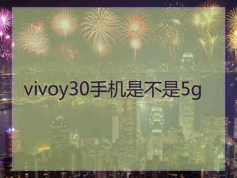 vivoy30手机是不是5g