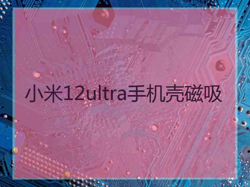 小米12ultra手机壳磁吸