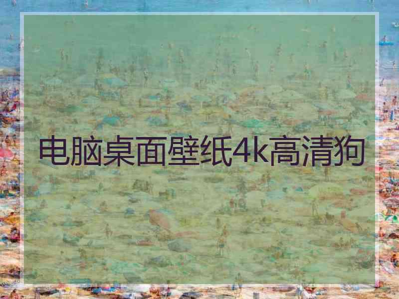 电脑桌面壁纸4k高清狗