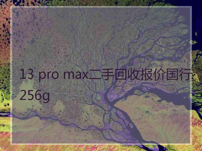 13 pro max二手回收报价国行256g