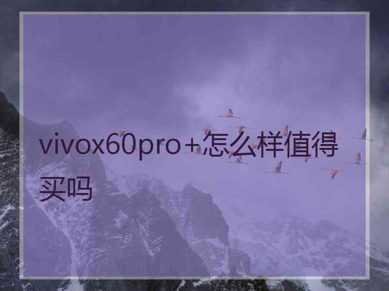 vivox60pro+怎么样值得买吗