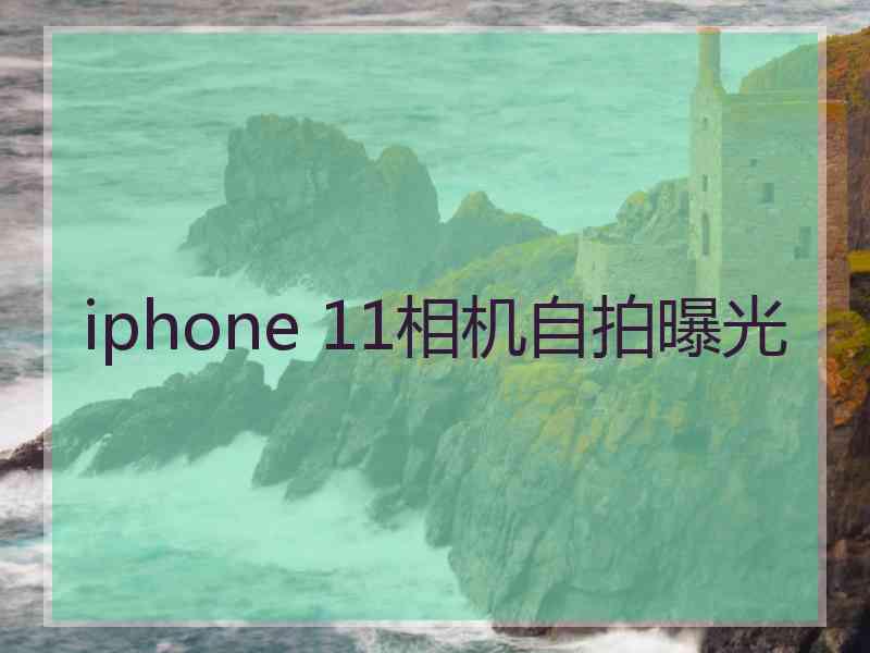 iphone 11相机自拍曝光