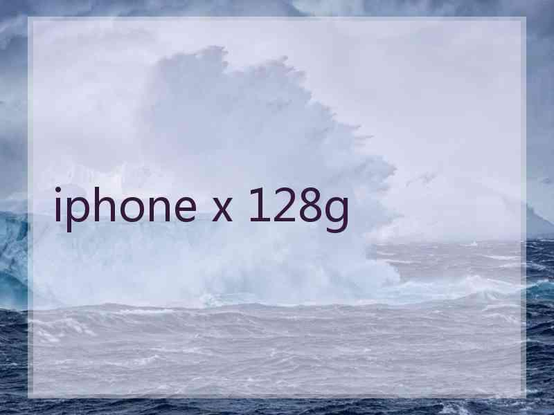 iphone x 128g