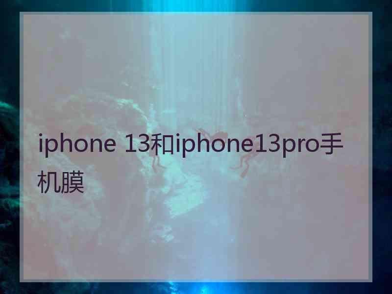 iphone 13和iphone13pro手机膜