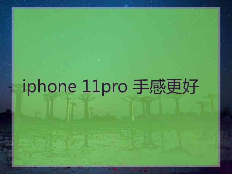 iphone 11pro 手感更好