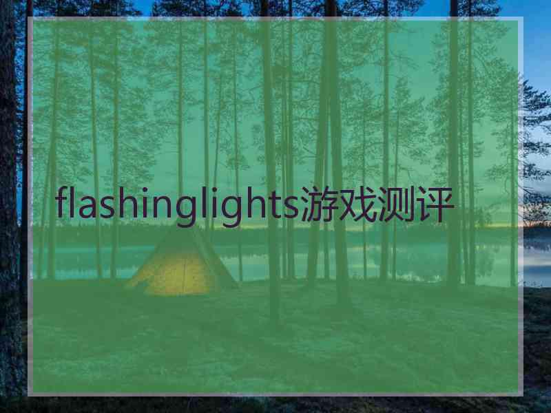 flashinglights游戏测评