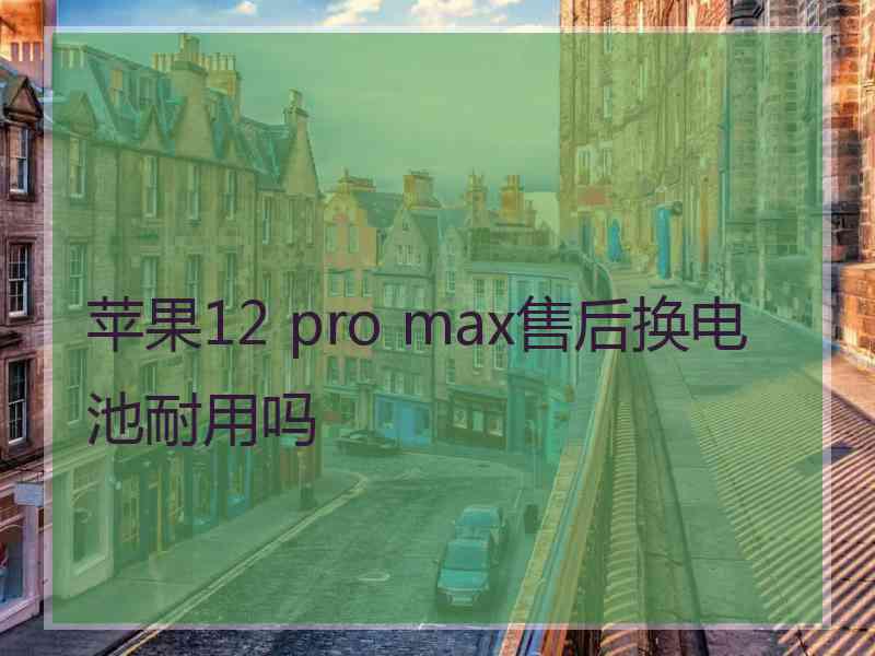 苹果12 pro max售后换电池耐用吗