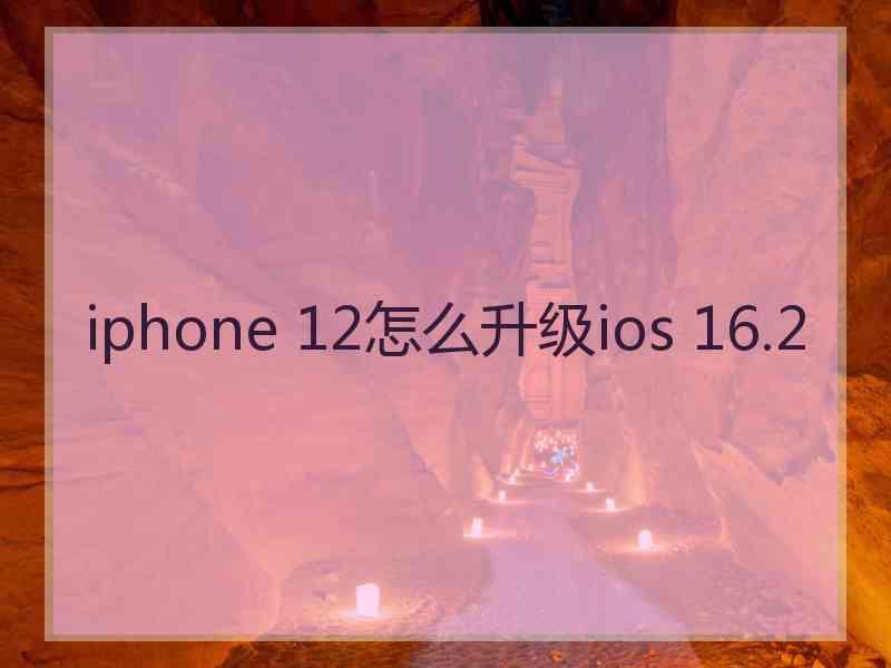 iphone 12怎么升级ios 16.2