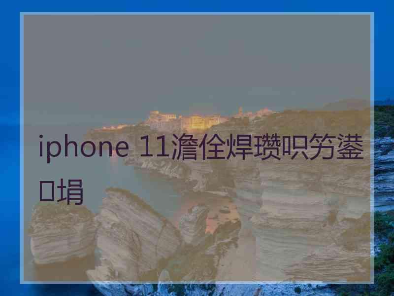 iphone 11澹佺焊瓒呮竻鍙埍