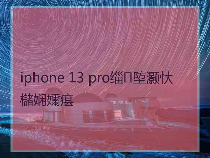 iphone 13 pro缁埅灏忕櫧娴嬭瘎