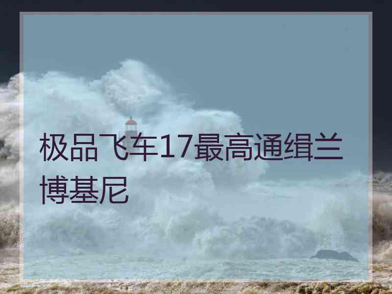 极品飞车17最高通缉兰博基尼