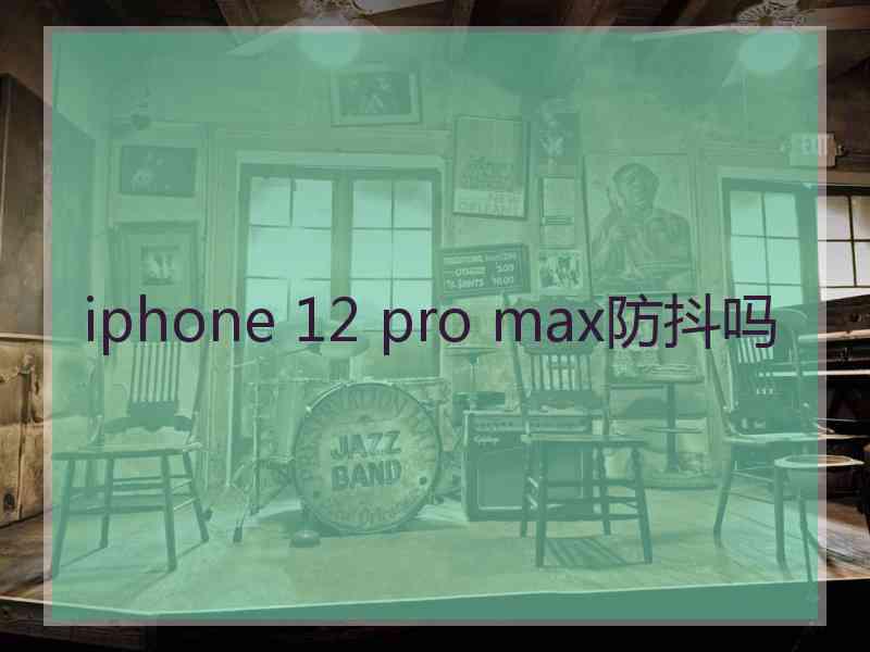 iphone 12 pro max防抖吗