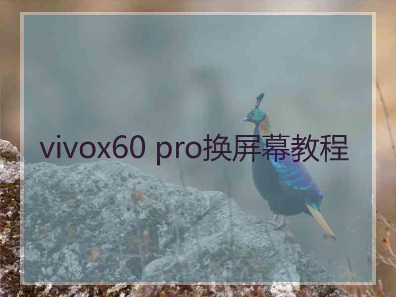 vivox60 pro换屏幕教程