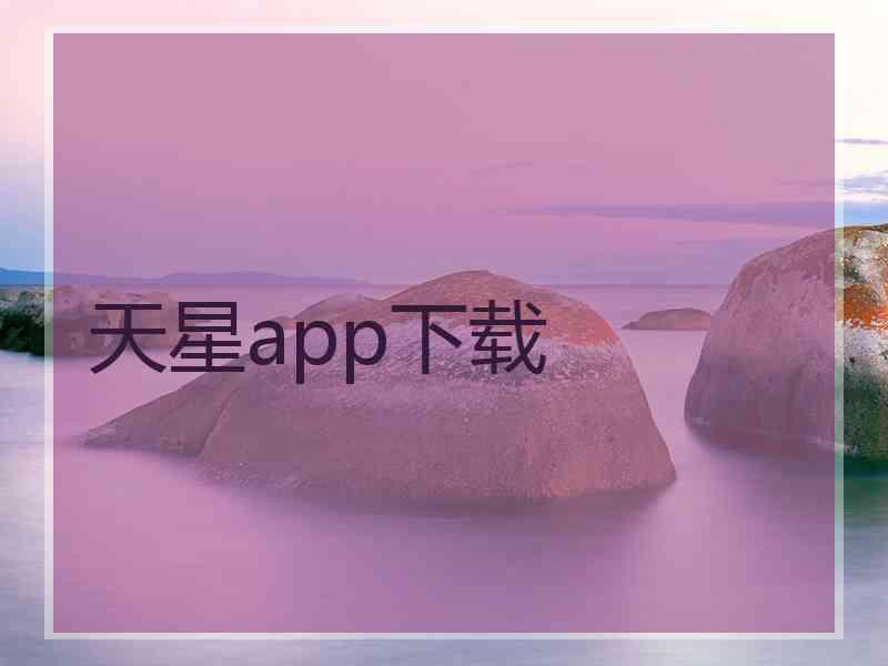 天星app下载