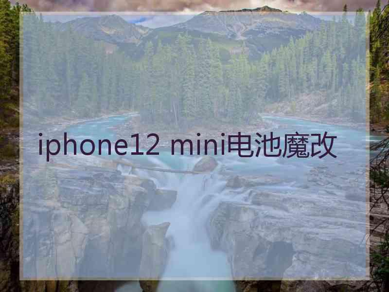 iphone12 mini电池魔改