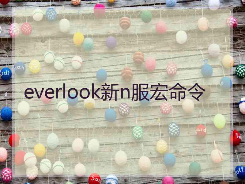 everlook新n服宏命令