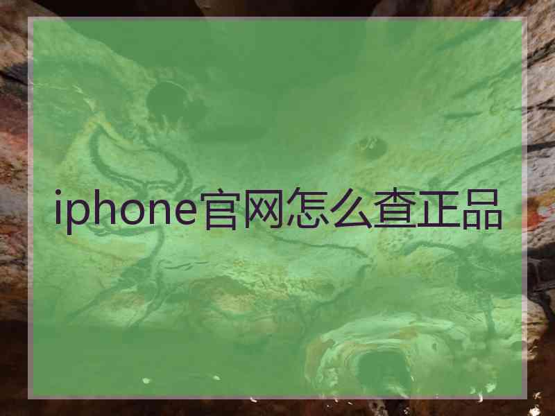 iphone官网怎么查正品