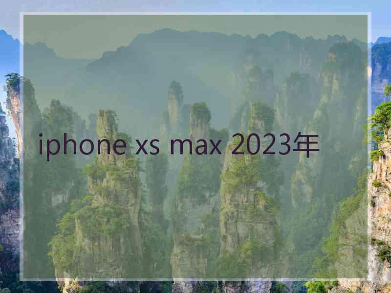 iphone xs max 2023年