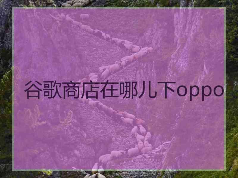 谷歌商店在哪儿下oppo