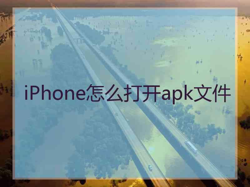 iPhone怎么打开apk文件