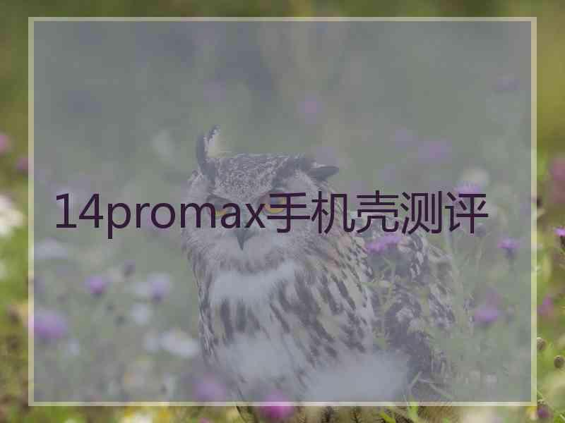 14promax手机壳测评