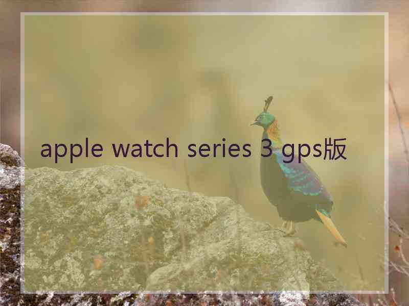 apple watch series 3 gps版