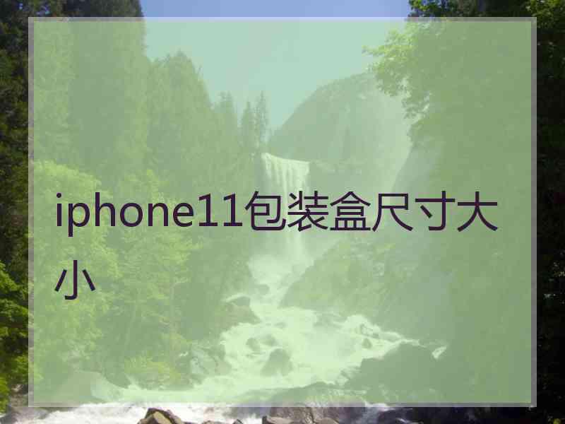 iphone11包装盒尺寸大小