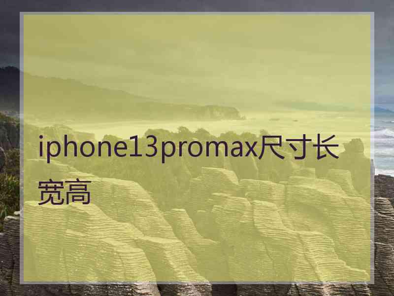 iphone13promax尺寸长宽高