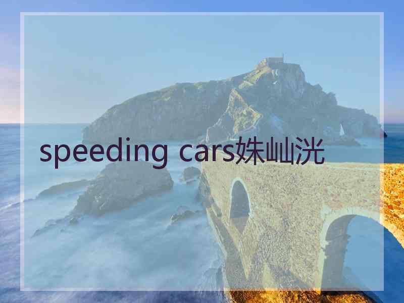 speeding cars姝屾洸