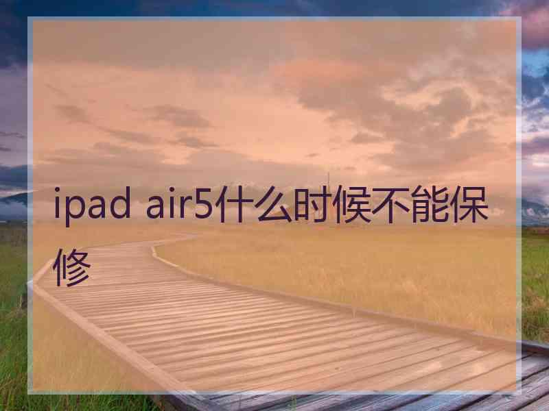 ipad air5什么时候不能保修