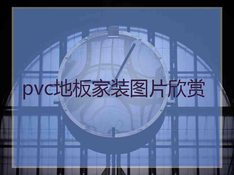 pvc地板家装图片欣赏