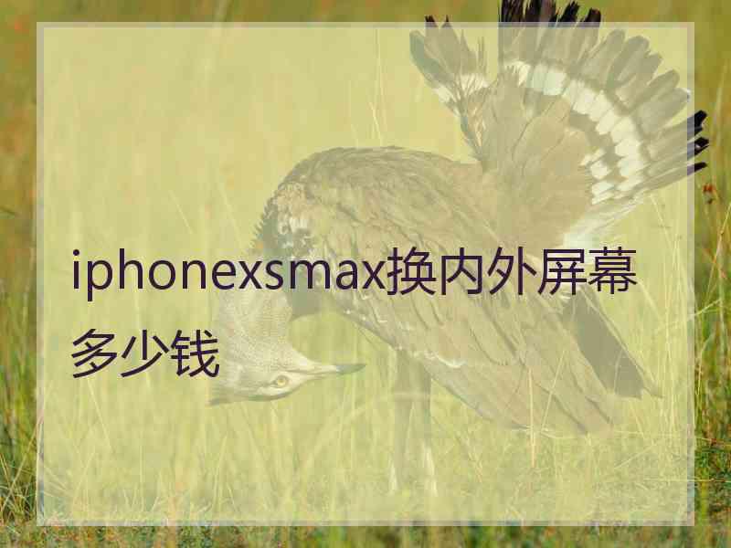 iphonexsmax换内外屏幕多少钱