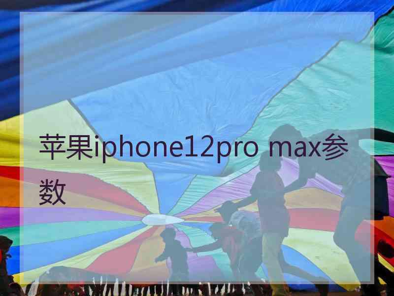 苹果iphone12pro max参数