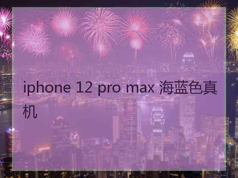 iphone 12 pro max 海蓝色真机