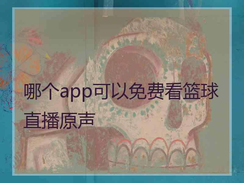 哪个app可以免费看篮球直播原声